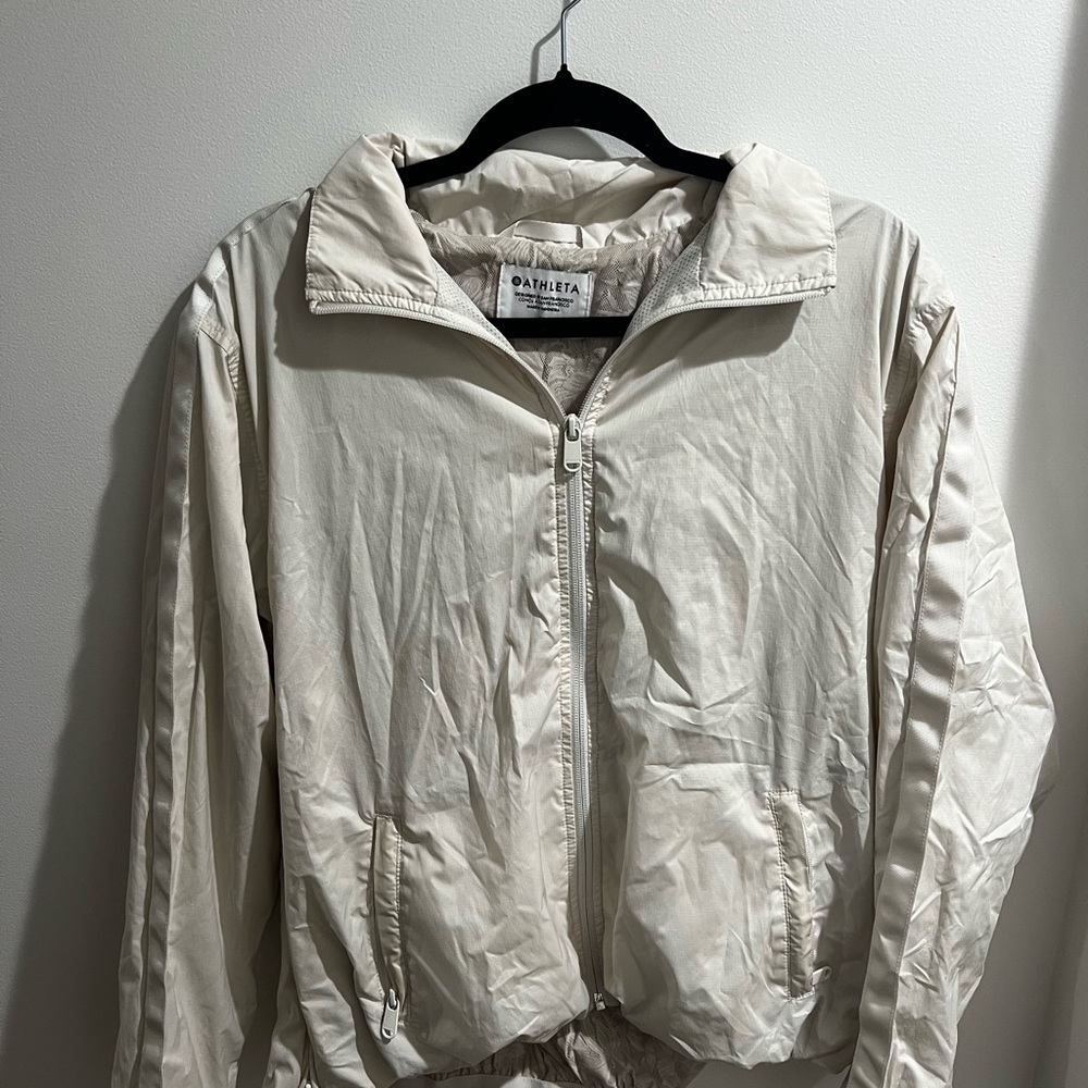 Athleta Women's Cream Windbreaker Jacket